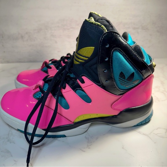 2013 Adidas GLC Ultrapop Pink/Teal/Gold/Black Preowned Women's Sz 9 #7